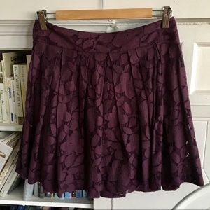 LOFT purple lace skirt - 4P